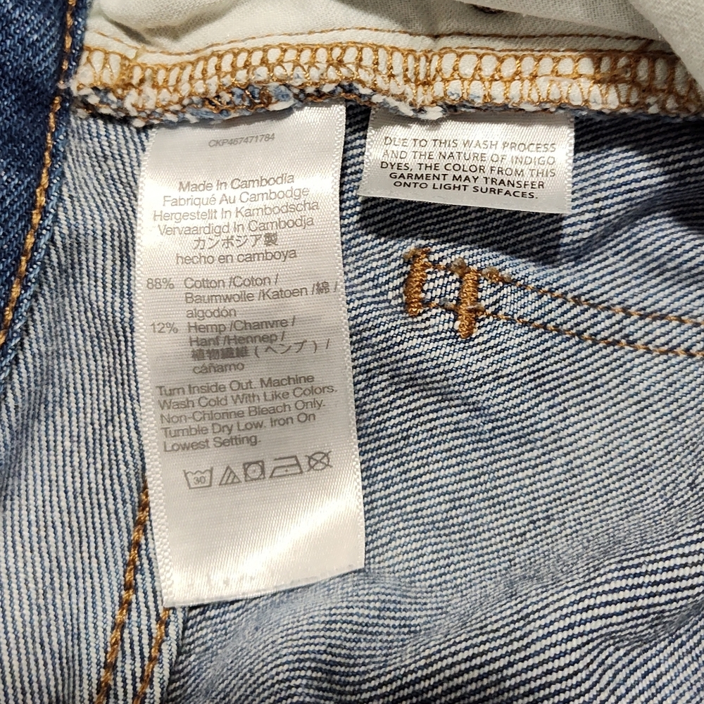 Madewell Women's Baggy Straight Classic Blue Denim Jeans, Size 28 - Picture 11 of 14